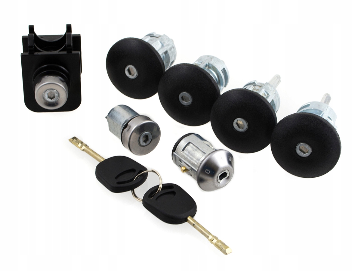 Vložky do zámku dveří a zapalování zátky paliva 2 Klíče pro Ford Transit 2000-