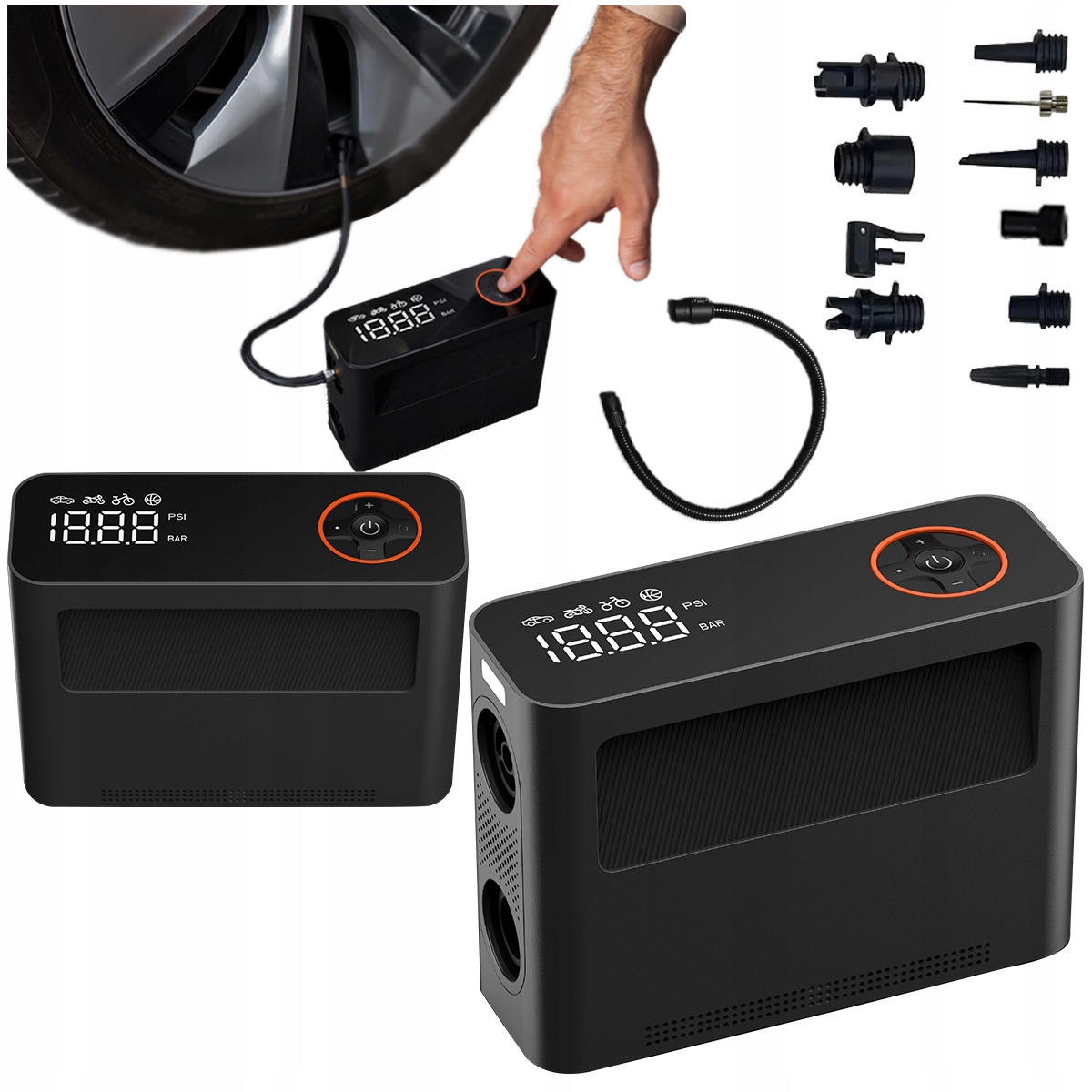 Giga Pump Vista Pompka Samochodowa do roweru samochodu deski Sup Kompresor