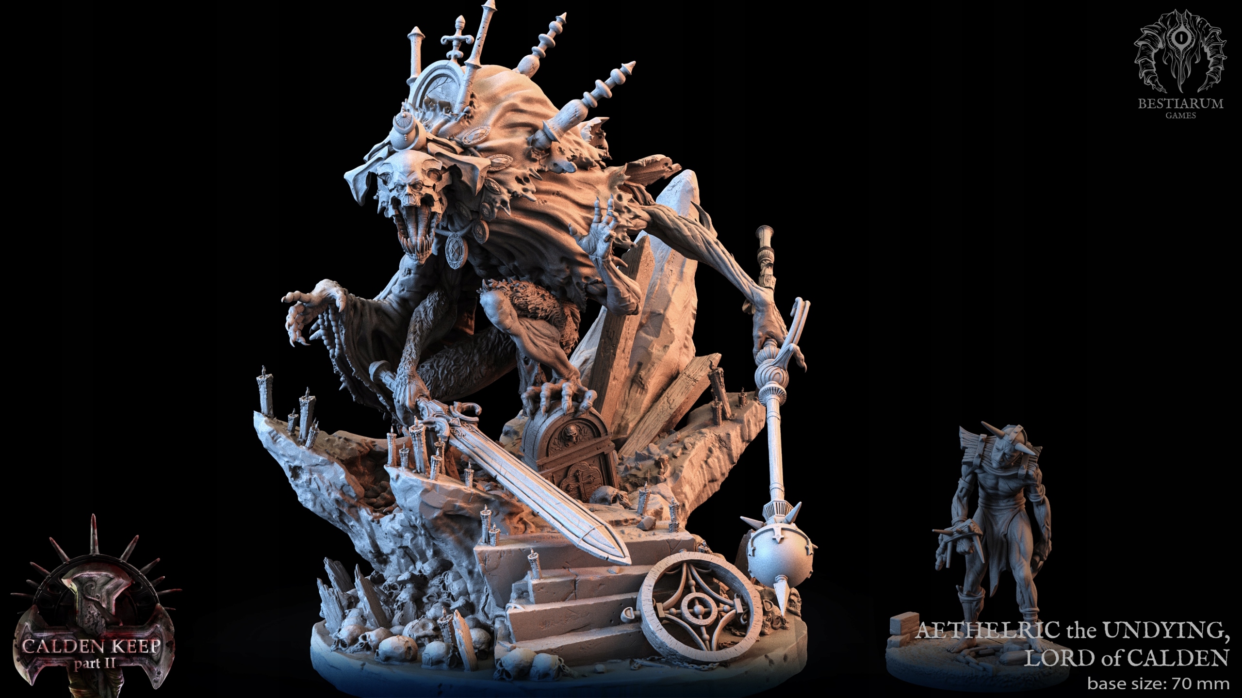 Aethelric the Undying, Lord of Calden - Druk 3D