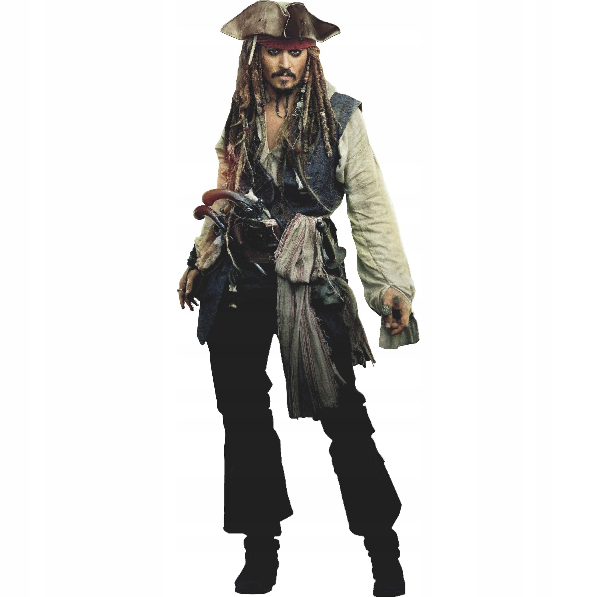 Postać z tektury stojąca stand Kapitan Jack Sparrow