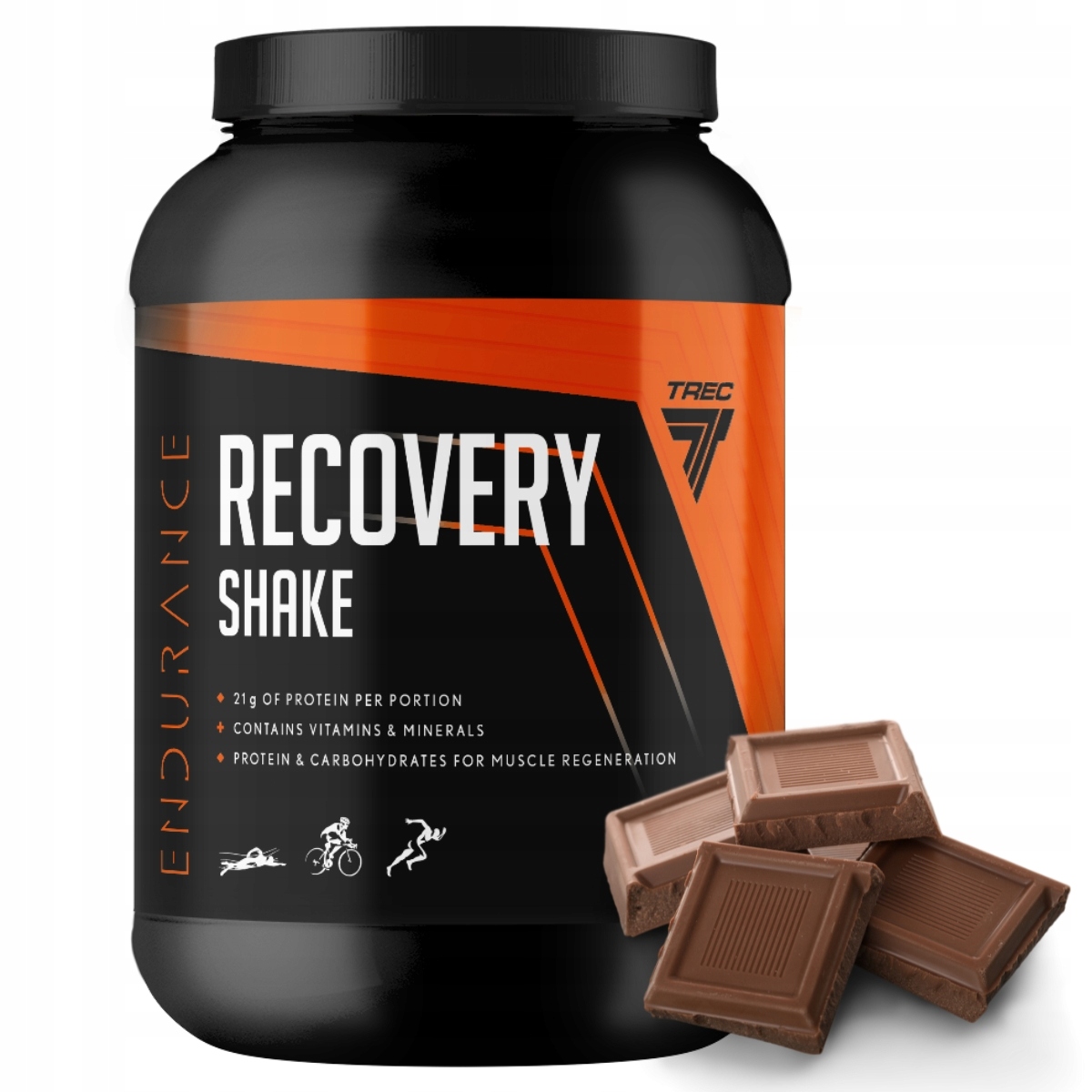 Trec Recovery Shake 1000 g Regenerační Shake Regenerace čokoláda