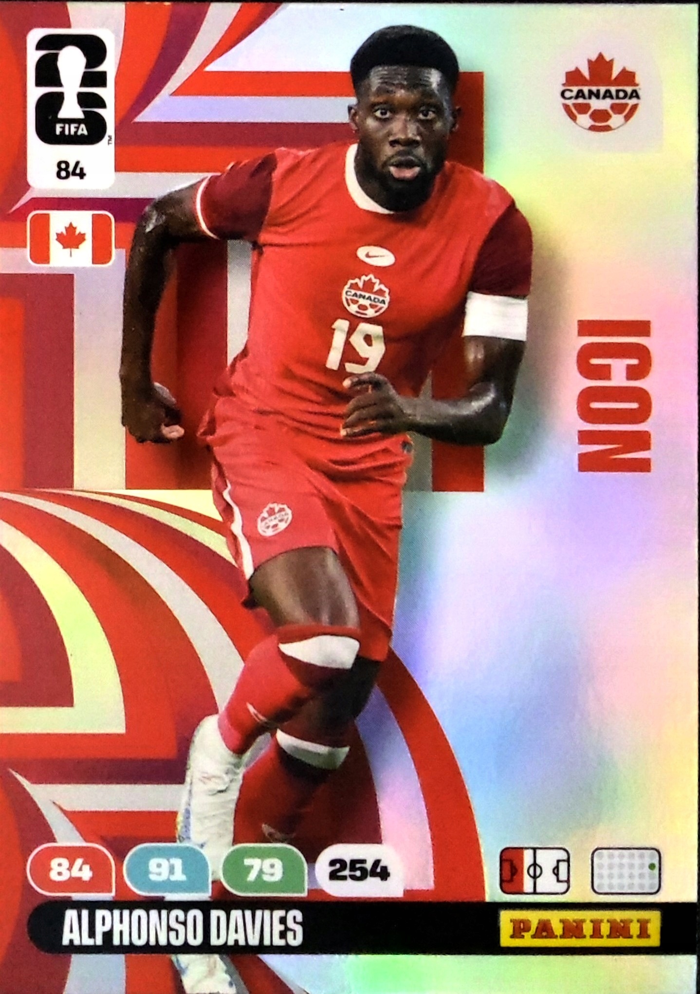 Panini World Cup 2026 Icon 84 Alphonso Davies Kanada