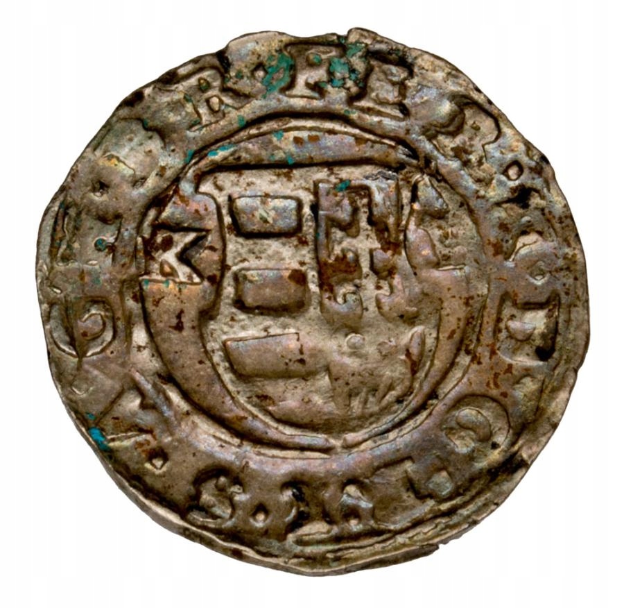 Denar 1634 Ferdynand II Habsburg Węgry Kremnica