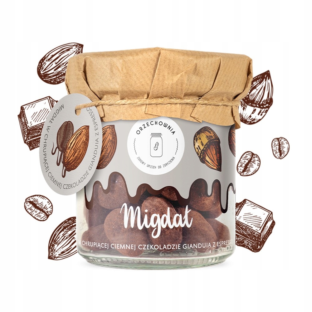 Levně 2x Ořechová mandle v čokoládě s espressem 150 g