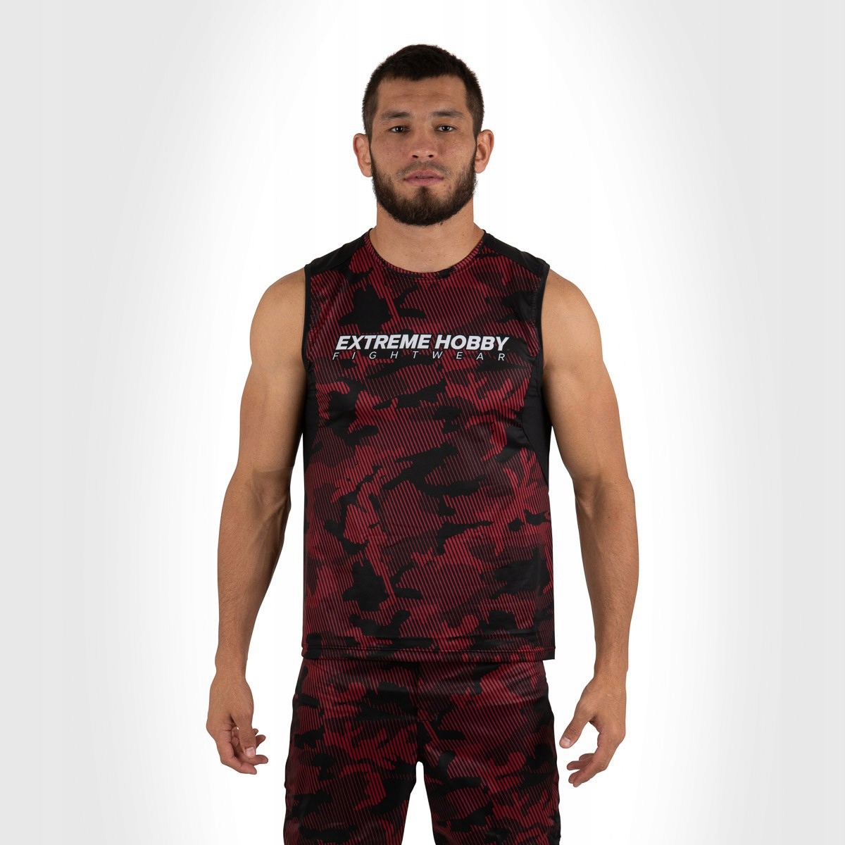 Bezrękawnik Tank top strike czerwony HAVOC S EXTREME HOBBY Dekolt okrągły