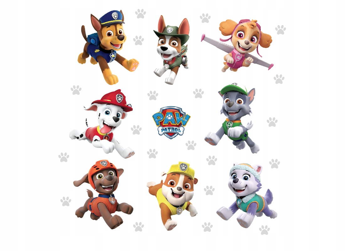 

Naklejki na ścianę Psi Patrol Paw Patrol zestaw