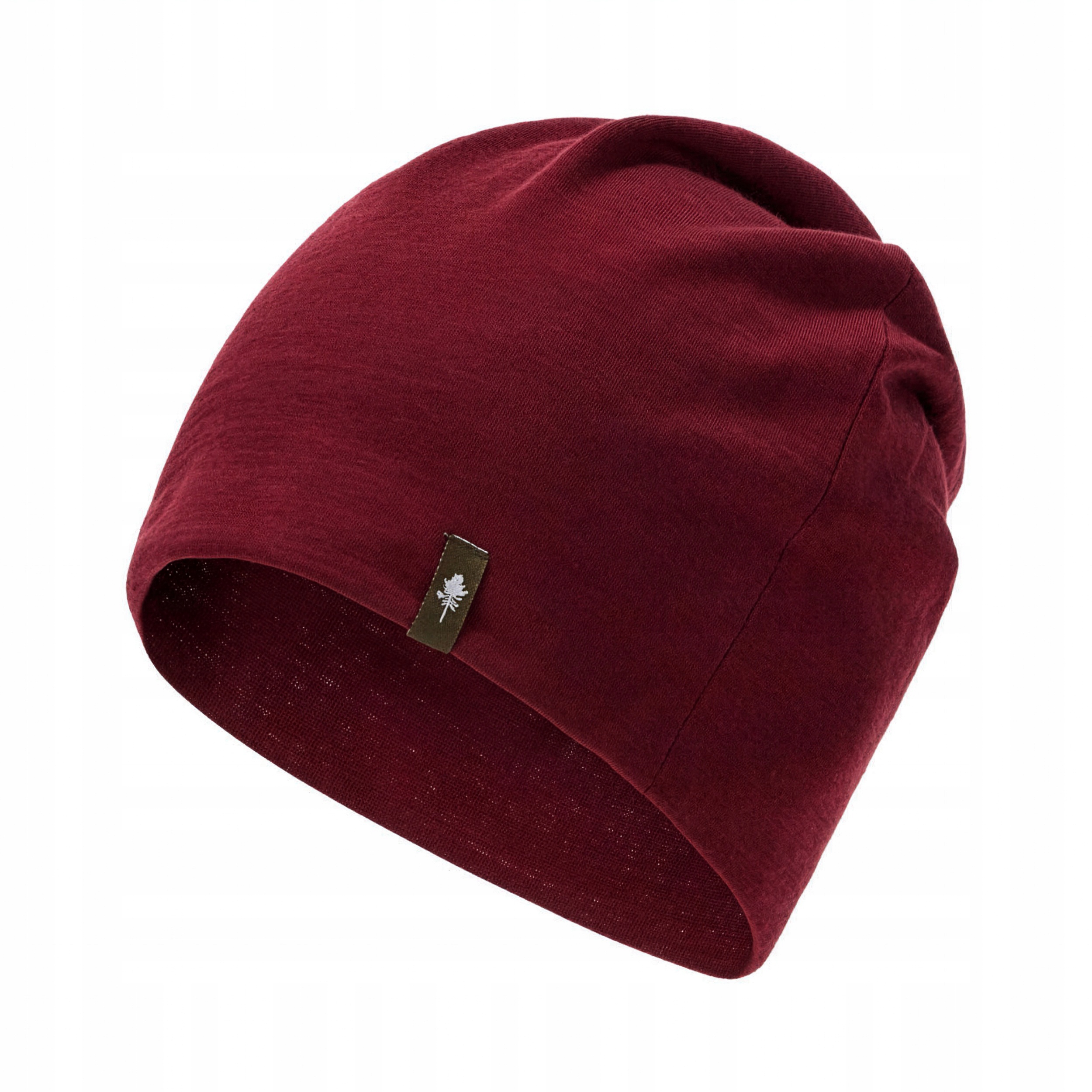 Czapka unisex Pinewood Merino Wool Beanie, burgundowa