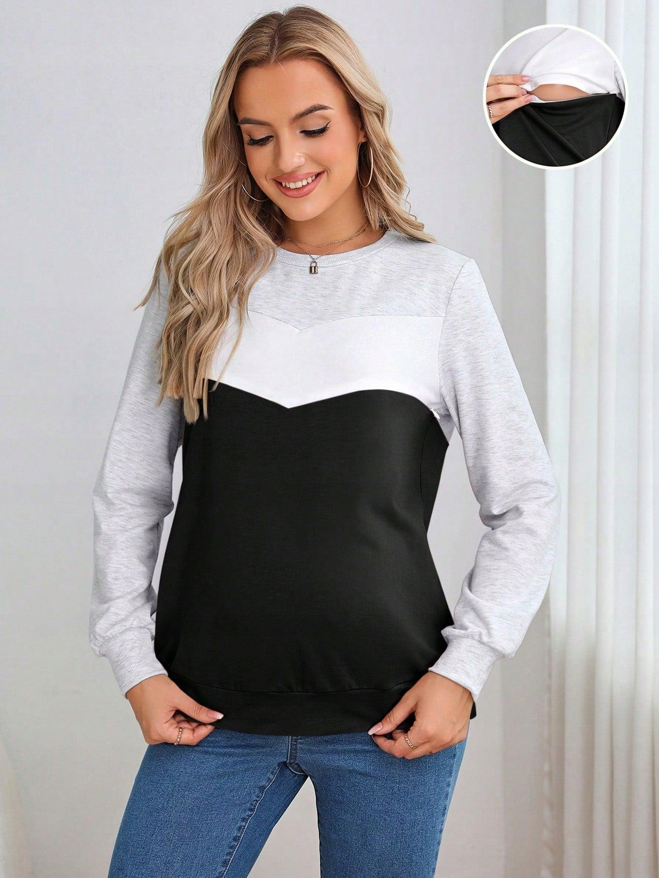 BLUZA DRESOWA CIĄŻOWA KLASYCZNA GŁADKA PROSTA KOLORY DŁUGI RĘKAW SHEIN 40