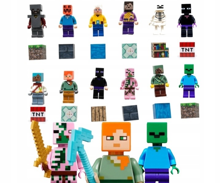 Адвент-календарь Minecraft, 24 коллекционные фигурки, от 3 лет — фото 5