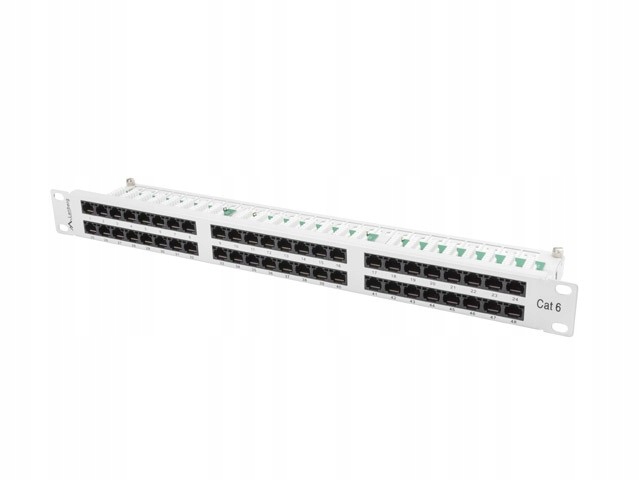Lanberg Patch Panel 48 Port 1U Kat.6 šedý