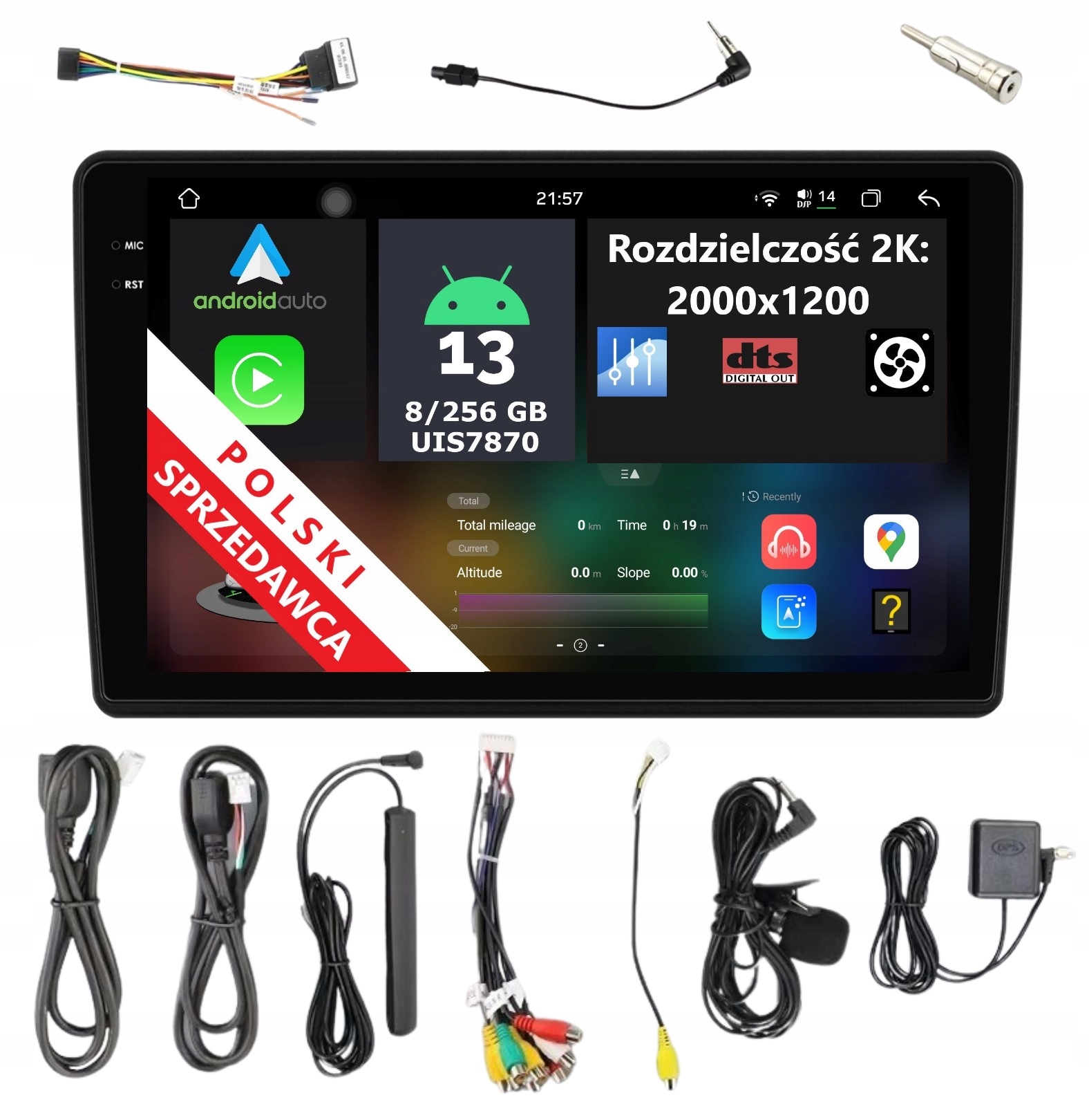 Rádio Navigace Android Fiat Ducato Peugeot Boxer 8/256 Gb Dsp Carplay Lte