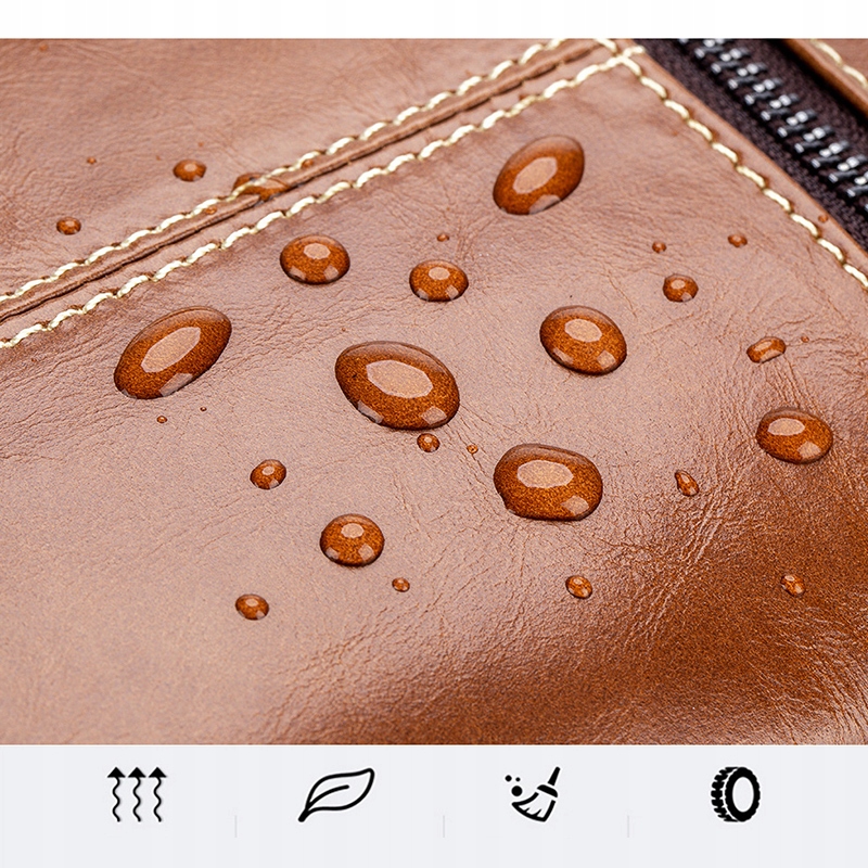 Skórzany TORBA NA RAMIĘ MĘSKA NERKA PLECAK Płeć mężczyzna