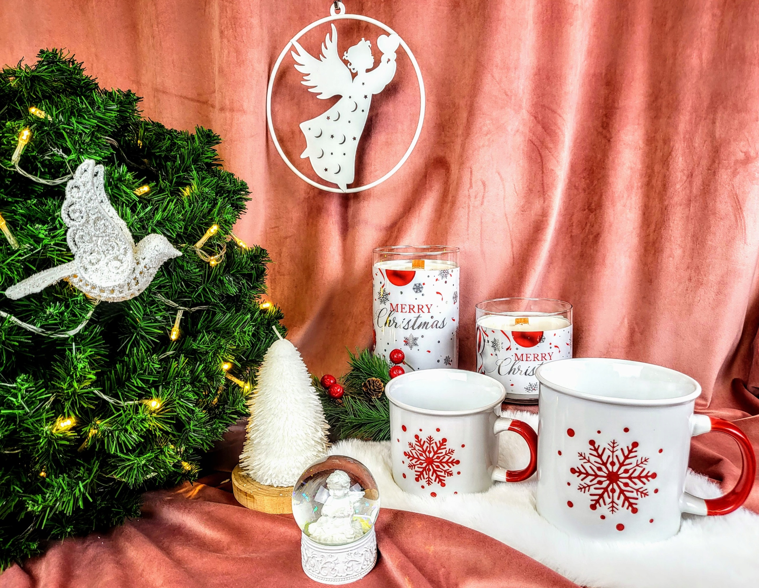 KULA ŚNIEŻNA ANIOŁ Z KSIĄŻKĄ 8,3CM Motyw Aniołek