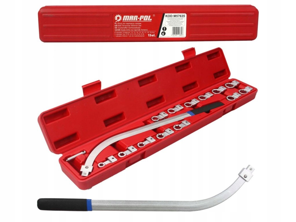 Kľúč na napínanie rozvodového remeňa, súprava 15ks M57635