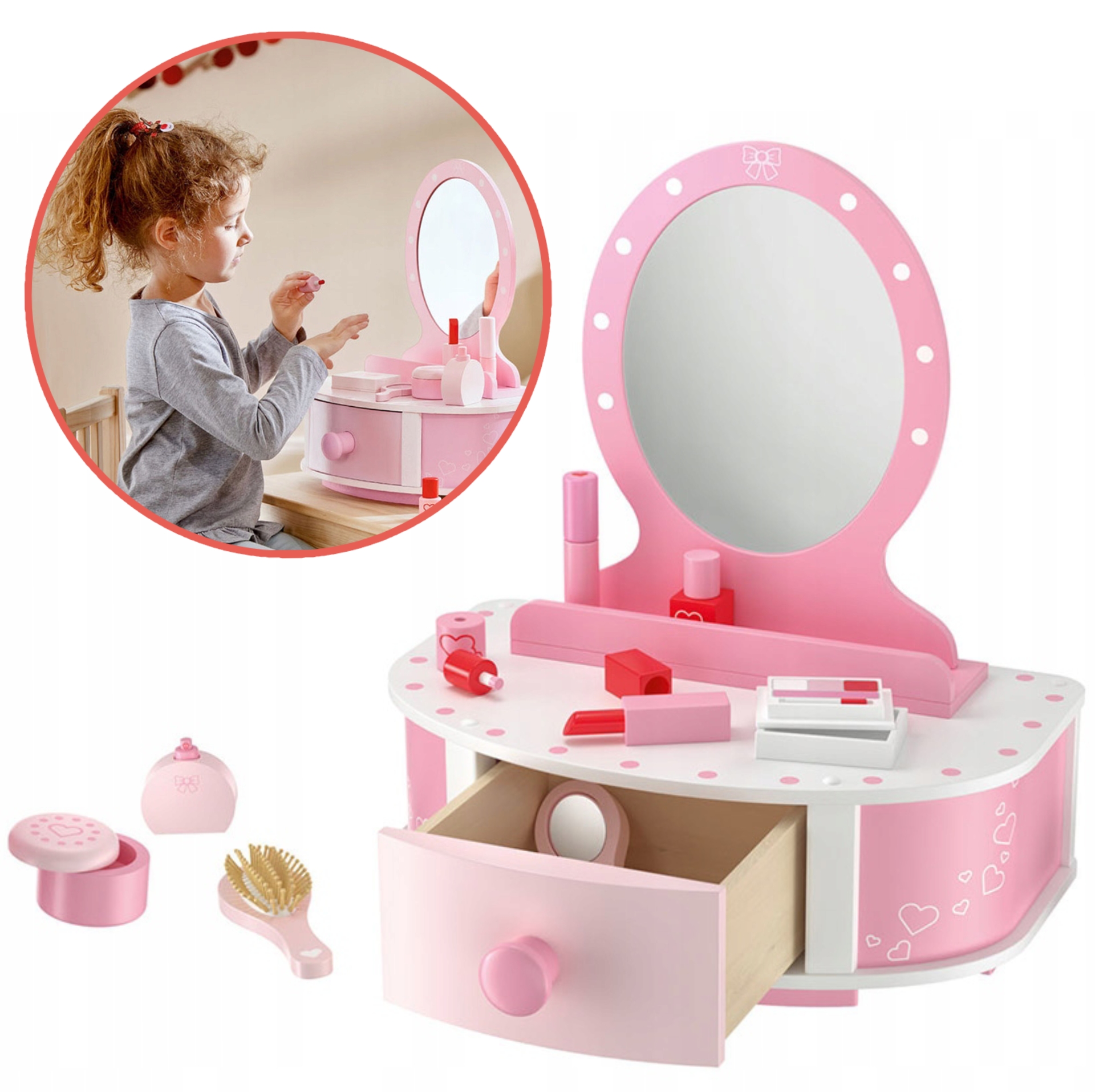 

Toaletka dziecięca Playtive Drewniana Z szufladą