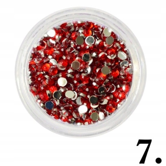 CYRKONIE CZERWONE RED 200szt. 1,5mm #7