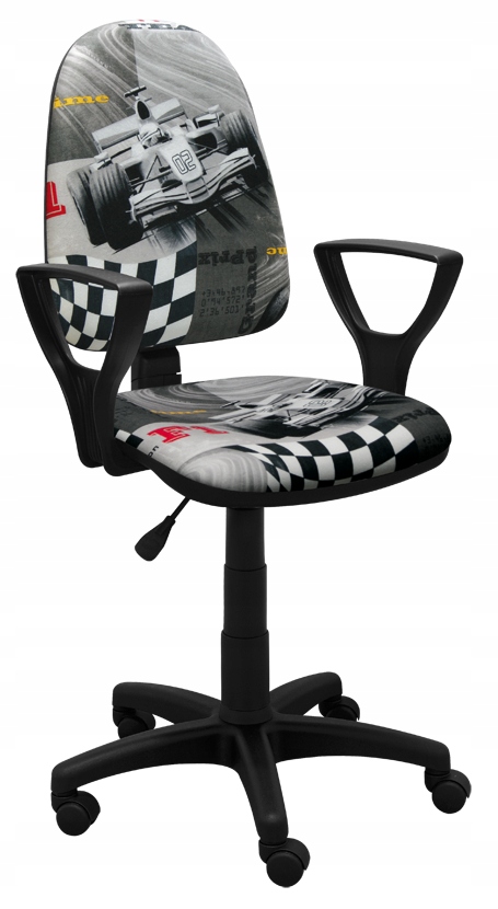 KRZESŁO FOTEL DLA DZIECKA DO BIURKA BRED F1 SZARY