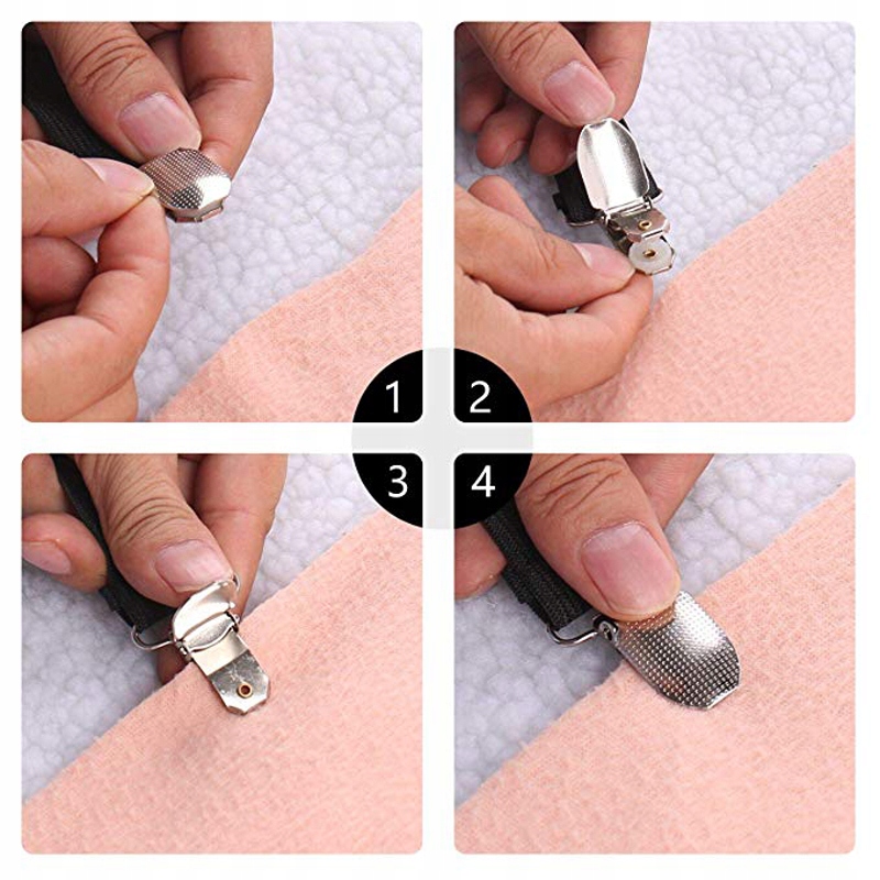 Uchwyty KLIPSY ZAPIĘCIE do Prześcieradła NA Materac Trzymają prześcieradło Kod producenta 5699-MA