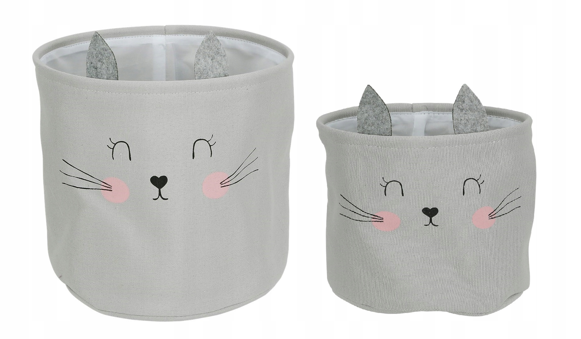 KOSZYK KOSZ DLA DZIECI MOTYW ZWIERZĄTKA Ø30 SZARY Marka Style Home