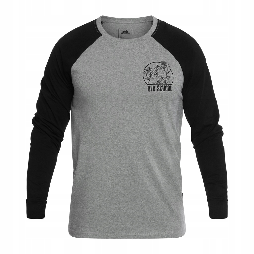 Tričko pánské bavlněné tričko Long Sleeve Helikon Old School Grey L