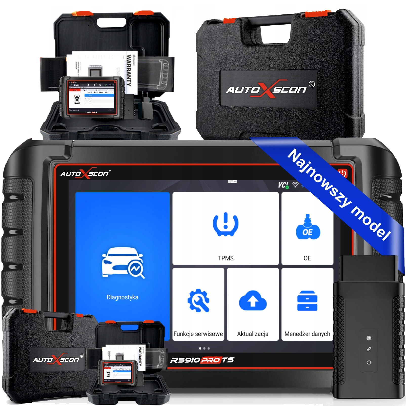 Skaner Diagnostyczny AUTOXSCAN RS910 PRO TS