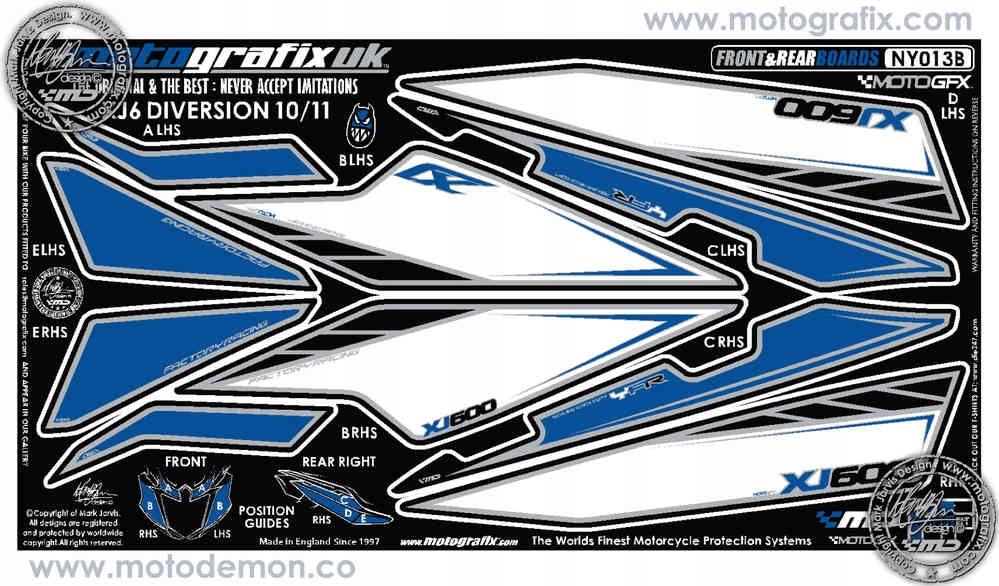 Dýha Predná Krytka Yamaha XJ6 Diversion