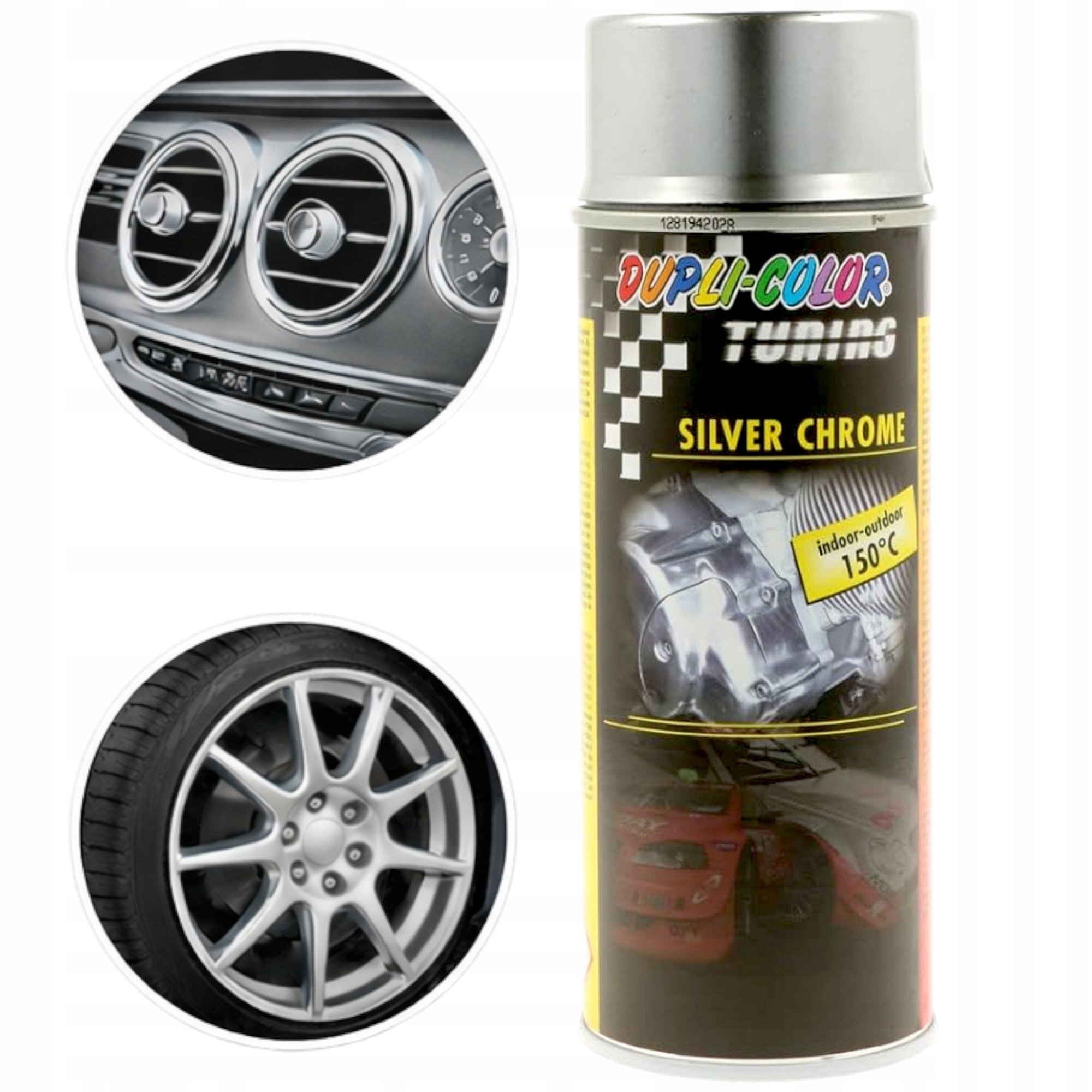 Tuning Line Lakier Akrylowy z Efektem Srebrnego Chromu 150°C 400ML