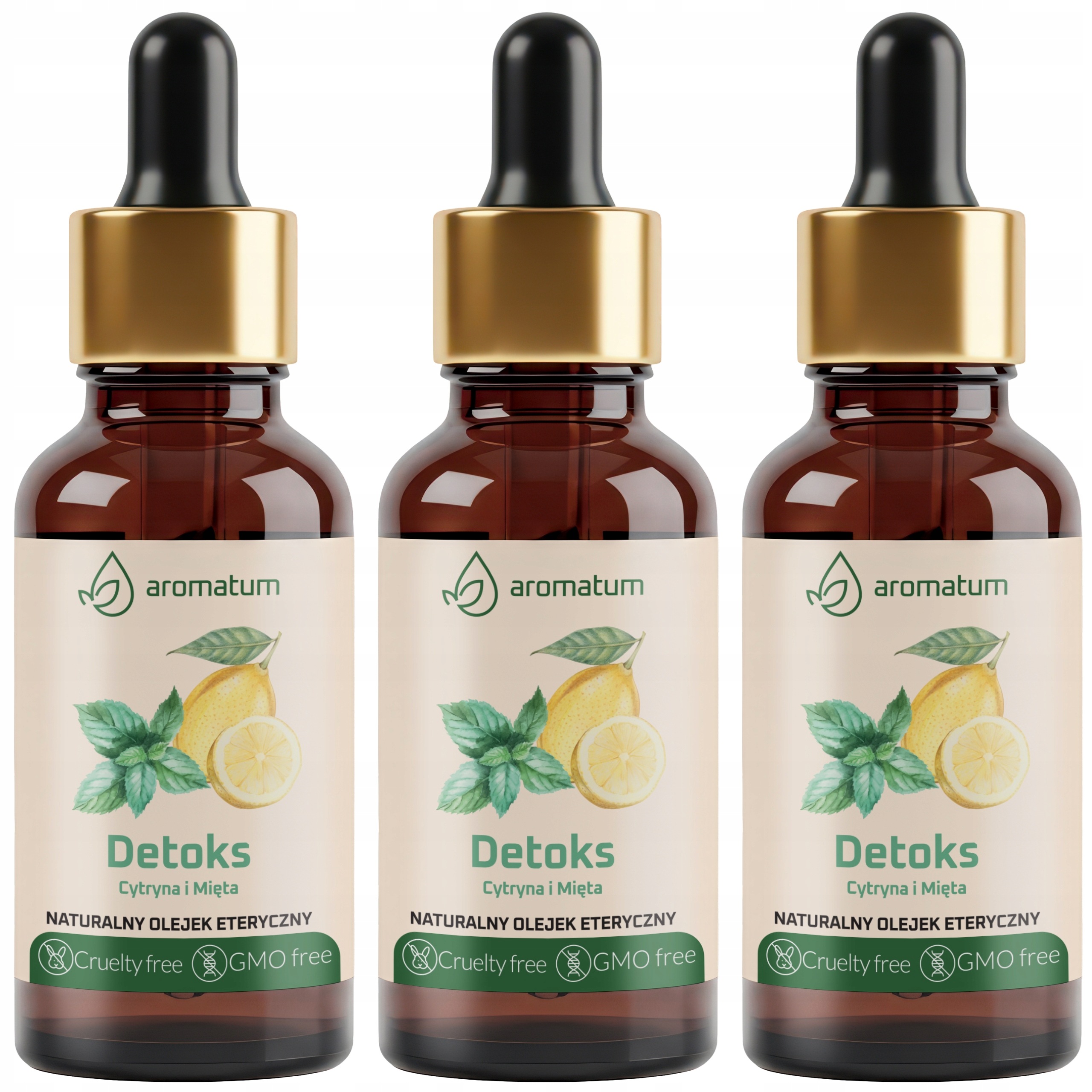 3 x Aromatum Přírodní esenciální olej Detox 30 ml Citrusy Aromaterapie
