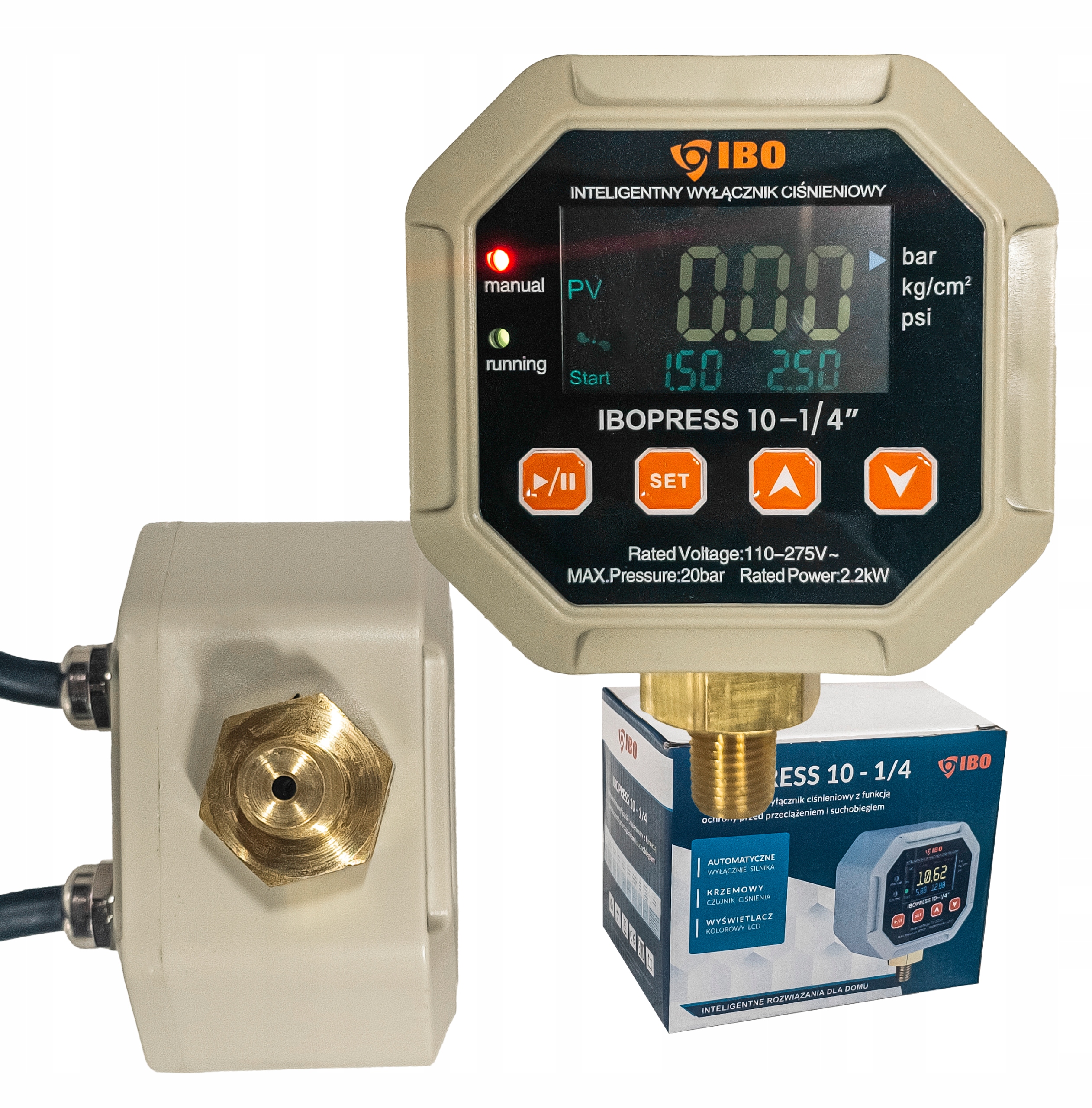 Wyłącznik Ciśnieniowy Elektroniczny Ibopress 10 1/4" Do Pompy Hydroforu Ibo