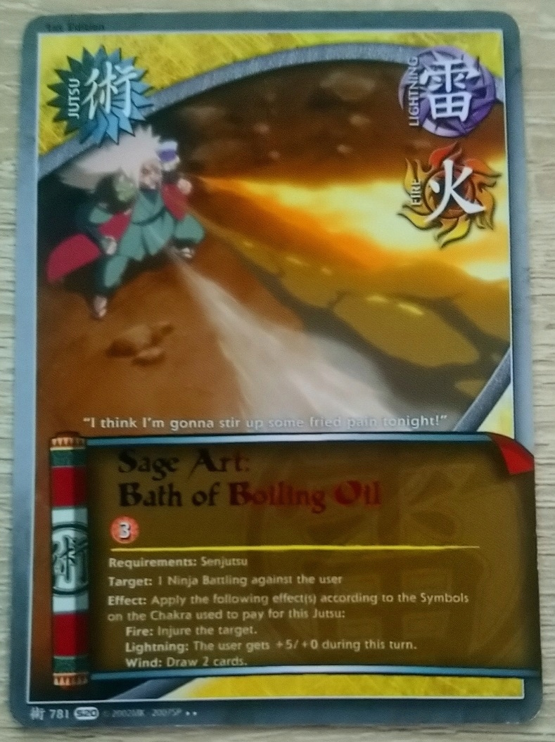 Karta Naruto CCG Jutsu Sage Art Bath of J781 Stan używany 5 zł Sklepy, Opinie, Ceny w