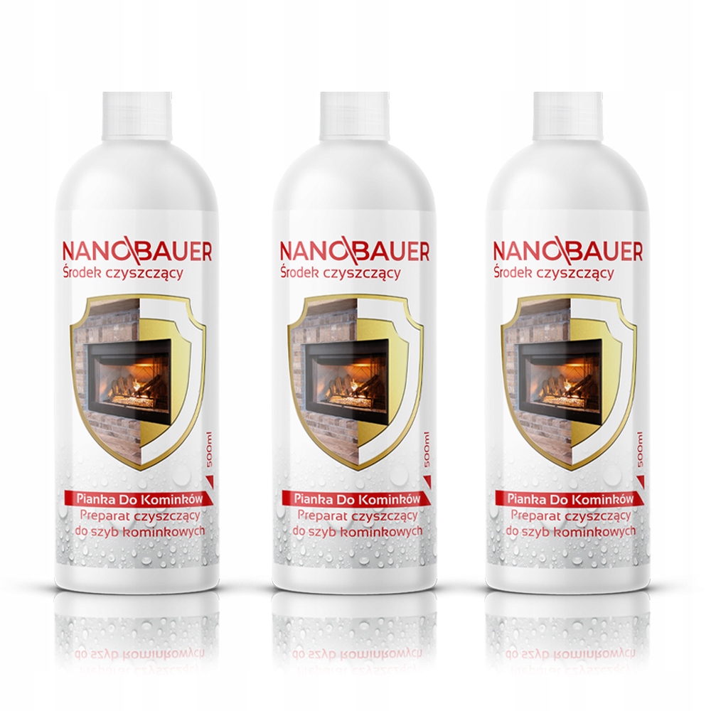 Levně Silně čistící Pěna na krbová skla krbů Zapas 3x 500ml