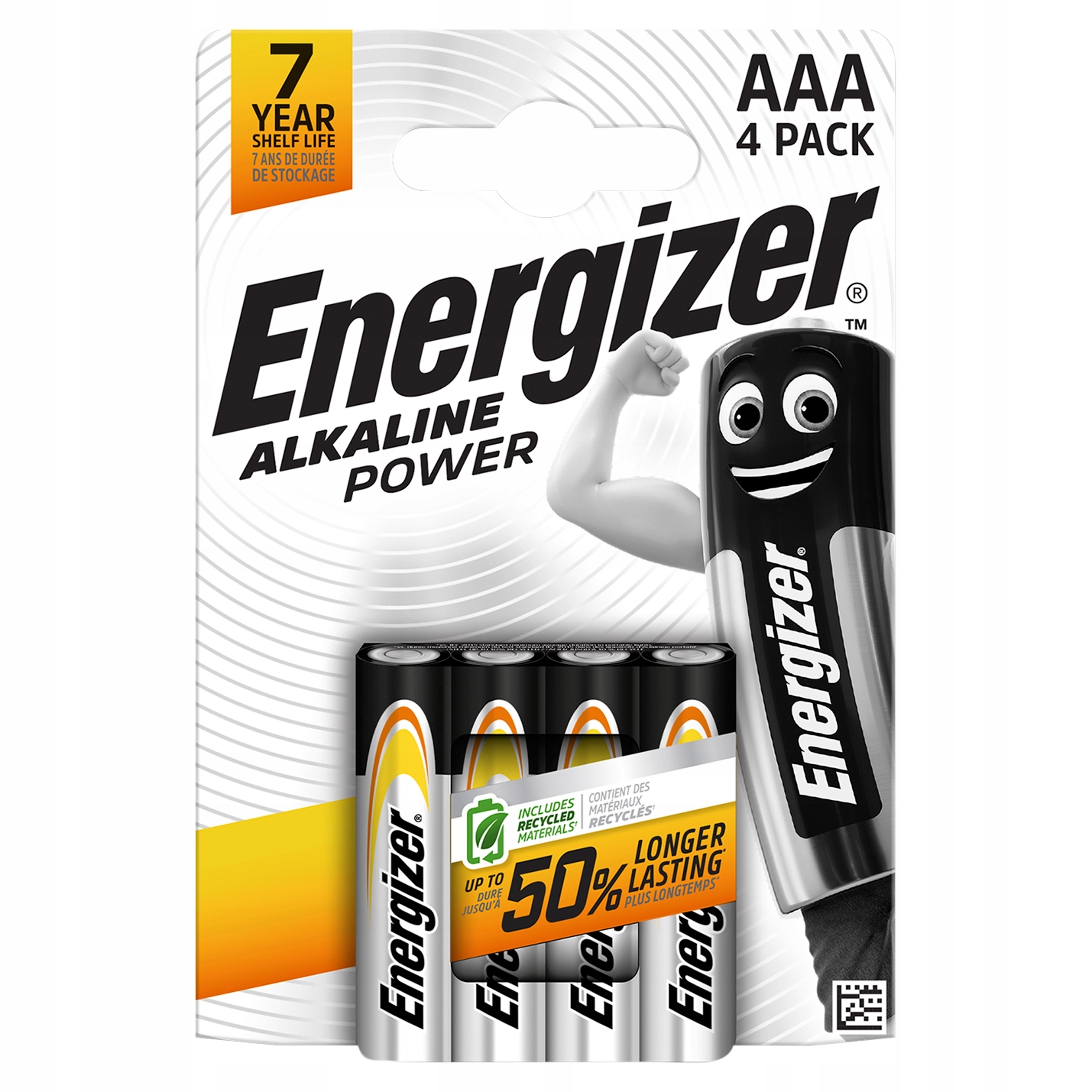 BATERIA ALKALICZNA BATERIE ENERGIZER AAA R3 LR03 ENERGIZER 4 SZT PALUSZKI Symbol baterii AAA (R3)