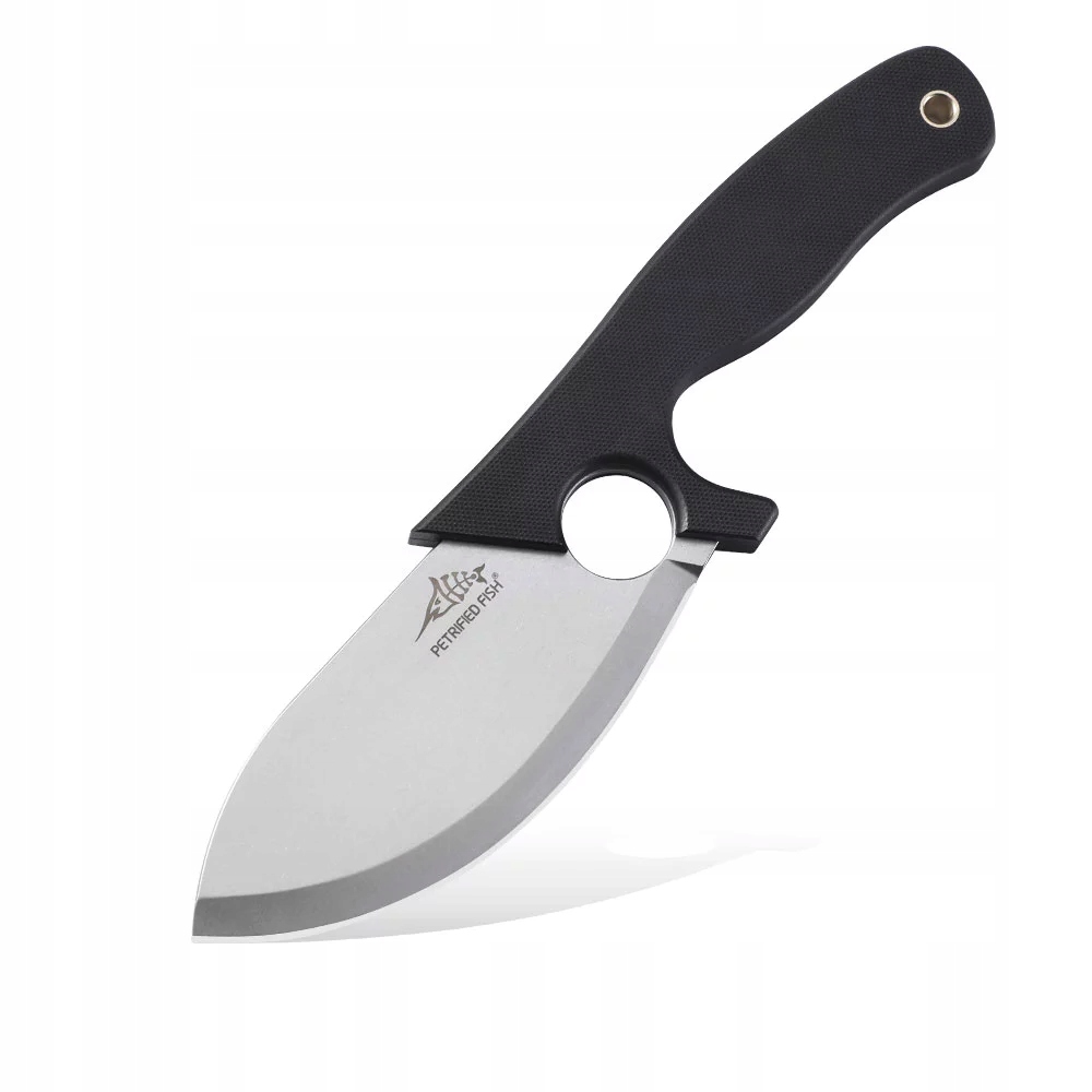 Nůž Petrified Fish Eel PFH01 Dw Stonewashed 9CR18MOV s G10, černý