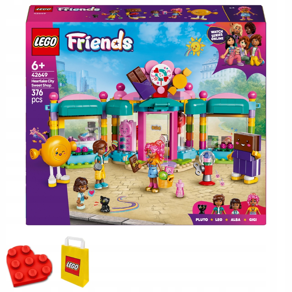 Lego Friends 42649 Obchod s bonbóny v městečku Heartlake