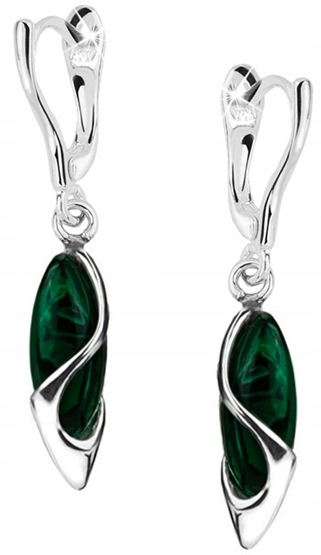 Stříbrné náušnice s anglickým zapínáním, visací, stříbro o ryzosti 925, elegantní