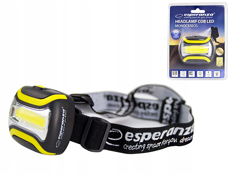 

Latarka Czołowa Czołówka Na Głowę Lampka Cob Led