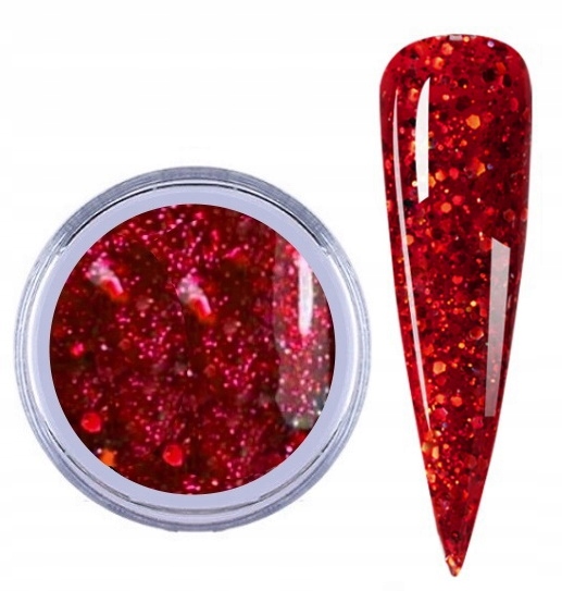 

Galaxy na Paznokcie Brokat Piegi Red Czerwony nr13