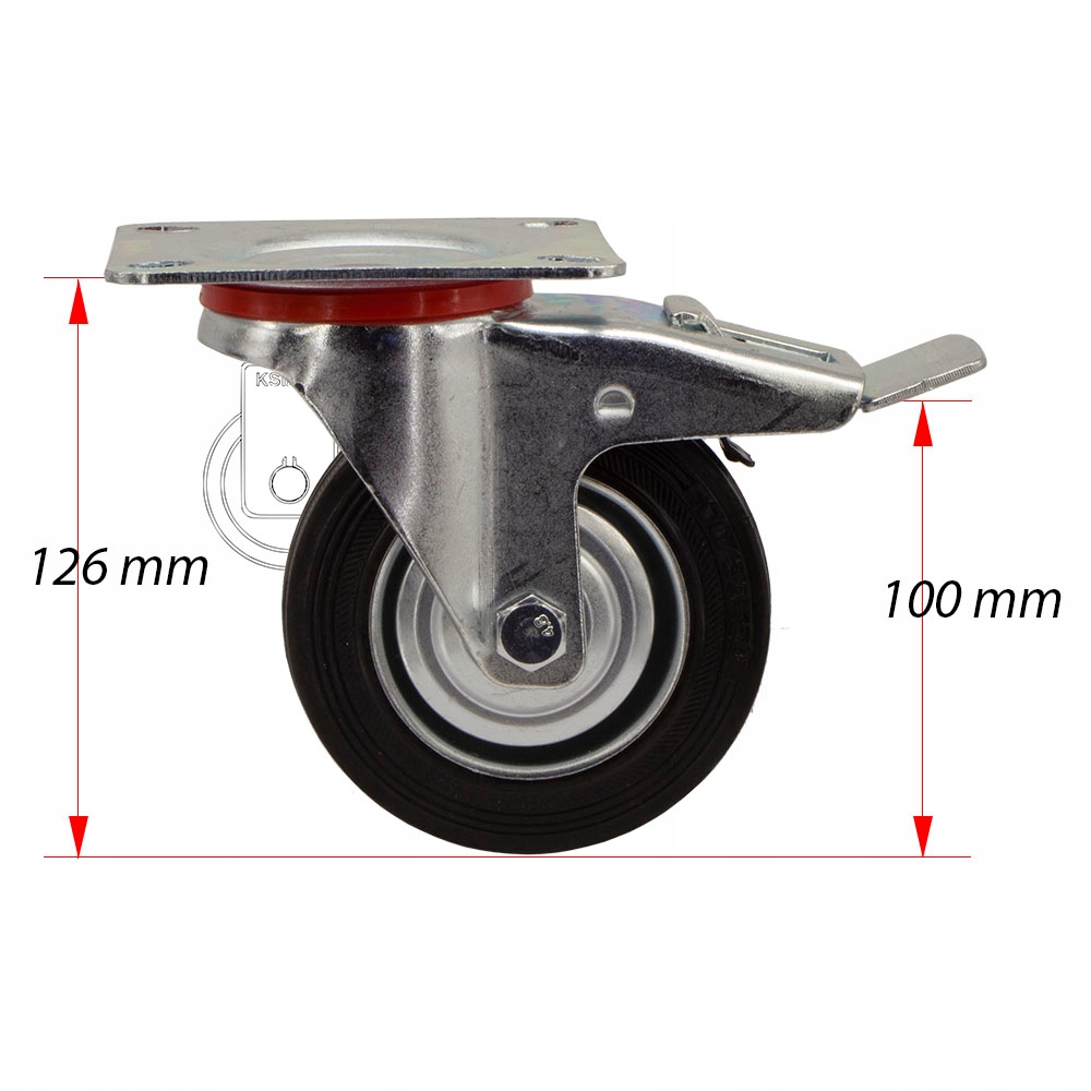 Koło fi 100 wózek regał szafka stół 2STGU100 Marka inna