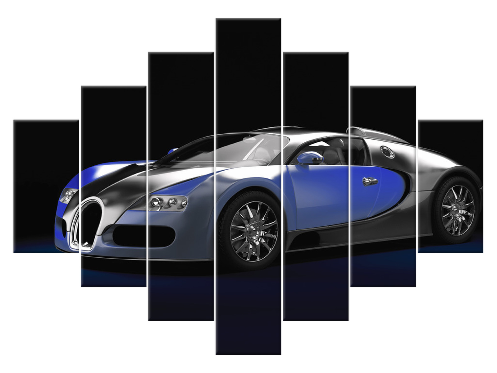 

Obraz 210x150 Motoryzacja Błękitne Bugatti Veyron