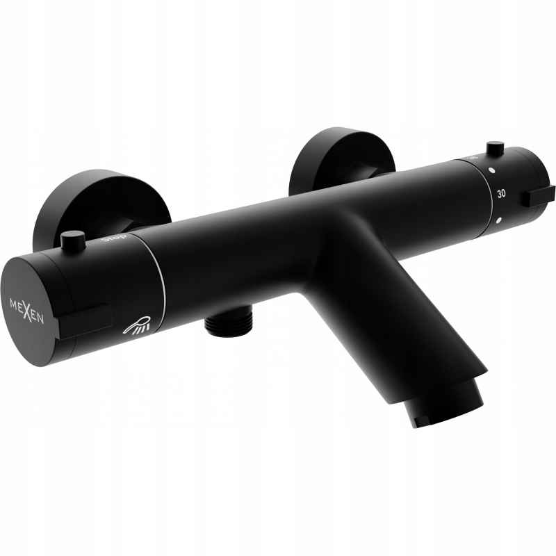 Mexen Kai termostatická vanová baterie, Černá
