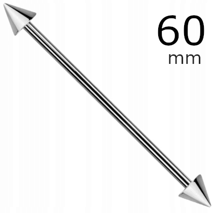 

kolczyk Industrial ze stożkami Stal 316L 1,6/60/5