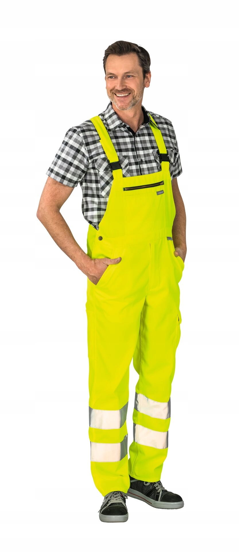 Pracovní montérky s laclem Planam Warnschutz r60