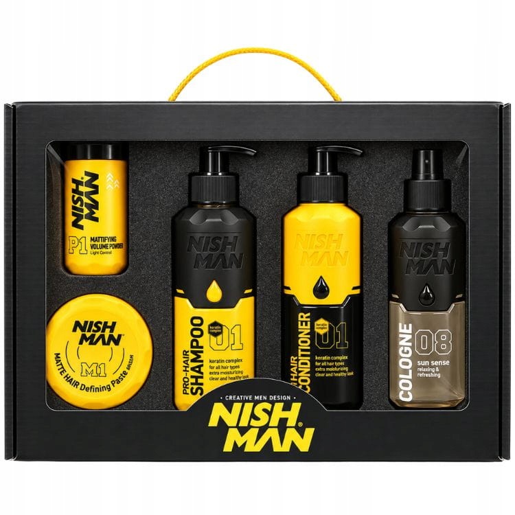 Nishman Sada Pro Muže Šampon Kondicionér Pudr Pasta Kolínská Voda