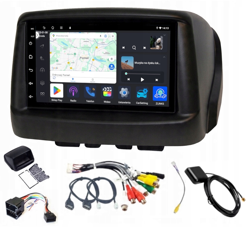 Autorádio 2 Din Fiat Doblo 2002-2017 Android Rds Carplay Wifi Usb 4GB 64GB