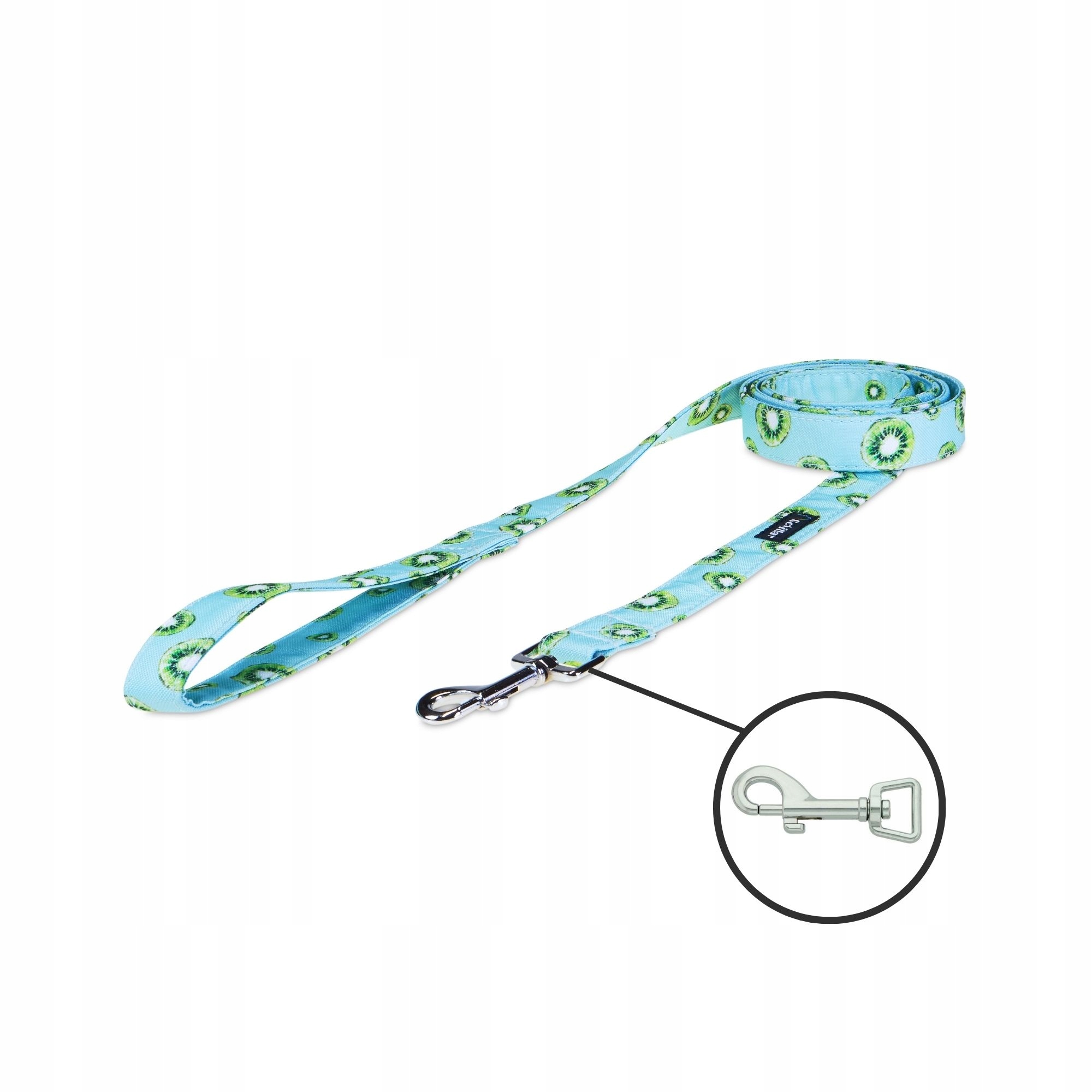 Levně Vodítko městské pro malého středního psa mátové kiwi 150cm 20mm S M