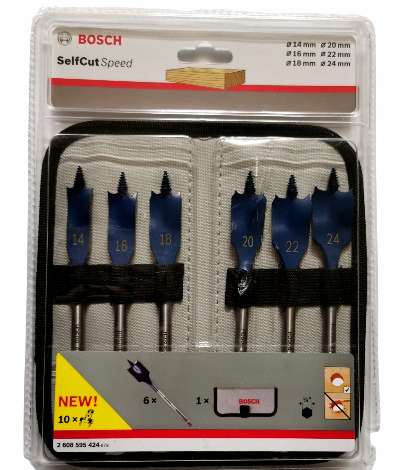 

Bosch Zestaw wierteł płaskich Self Cut Speed 6 szt