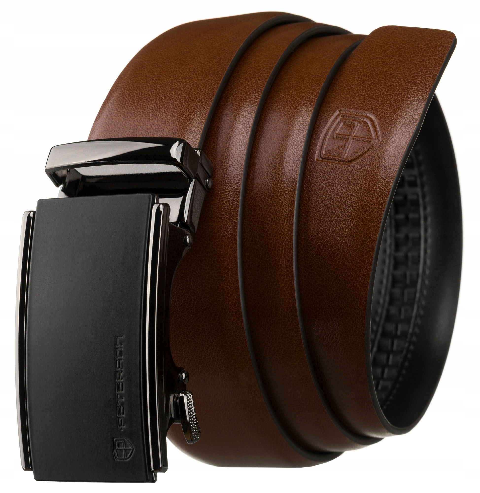 Pasek automatyczny ze skóry do spodni męski automat Peterson