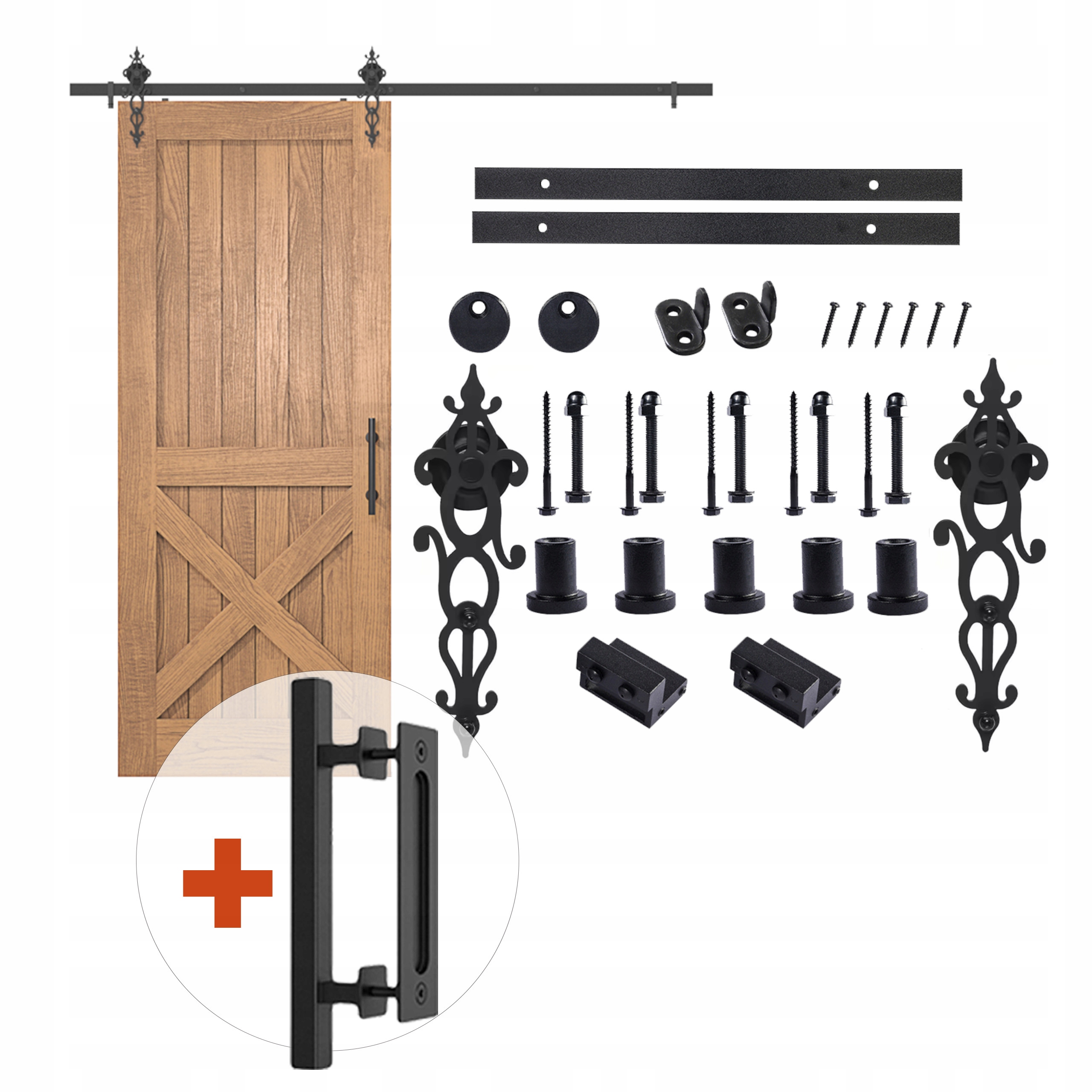 Sada pro posuvné dveře s úchytkou Urban, 2 m, vzor „klasik“