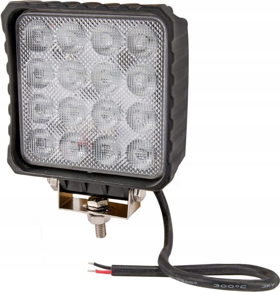 Pracovní Lampa 16-LED 48W, 3840LM 12/24V, Čtvercové Rozptýlené Světlo