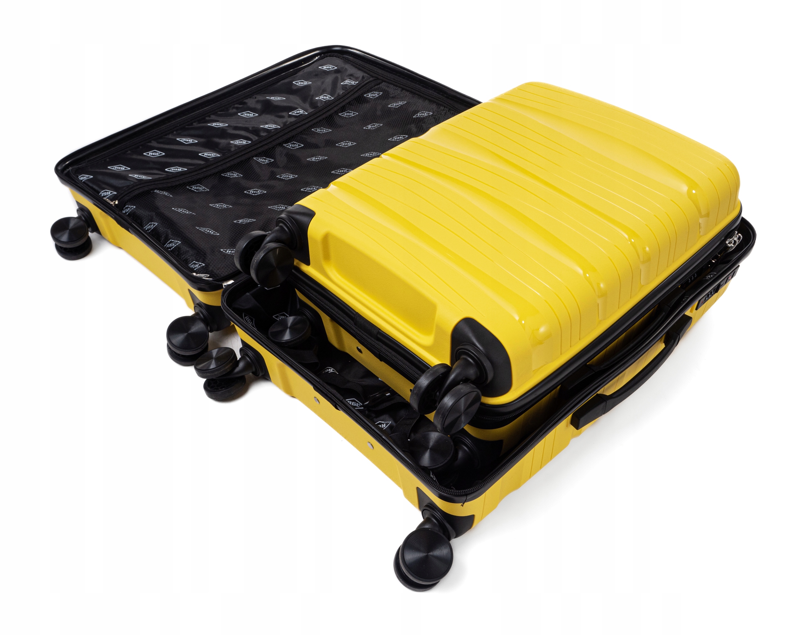 PP3 ZESTAW WALIZEK XXL XL L 3w1 BAGAŻ KÓŁKA Rodzaj twarda